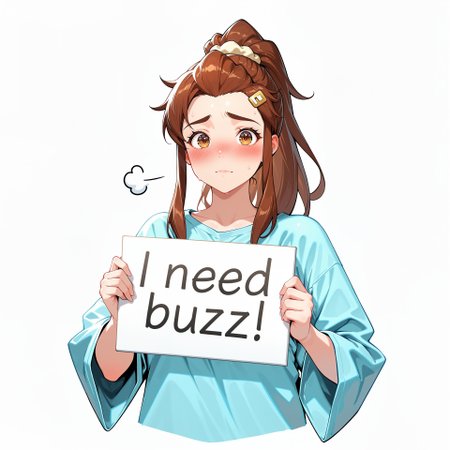 score_9, score_8_up, score_7_up, score_6_up, anime, beautiful, stunning, masterpiece, best quality, amazing quality,

brigitte (overwatch), brown hair, long hair, ponytail, brown eyes,

need_buzz, holding sign

1girl, solo, hair ornament, long hair, blush, hairclip, simple background, shirt, blue shirt, upper body, looking at viewer, long sleeves, puff of air, cropped torso, closed mouth, scrunchie, wide sleeves,


























