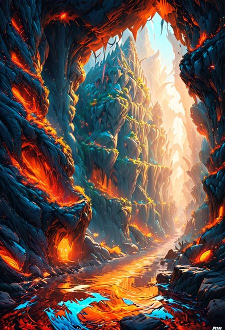 hyperdetailed,vibrant color,amazing quality, masterpiece, best quality, hyper detailed, ultra realistic lighting, UHD, high Dynamic, alluring, intricate details,OverallDetail,hyperkraximalism,epiCPhoto,The Lord of the Rings style,
a city carved inside mountains, cavern, underworld realms