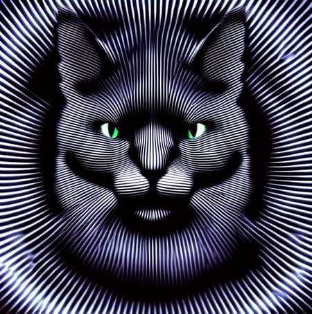 vibracol  black cat, dark atmosphere, very detailed  <lora:vibracol:1>