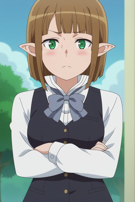 Eina_Tulle, anime screencap <lora:Danmachi-Eina_Tulle-PDXL:0.8>