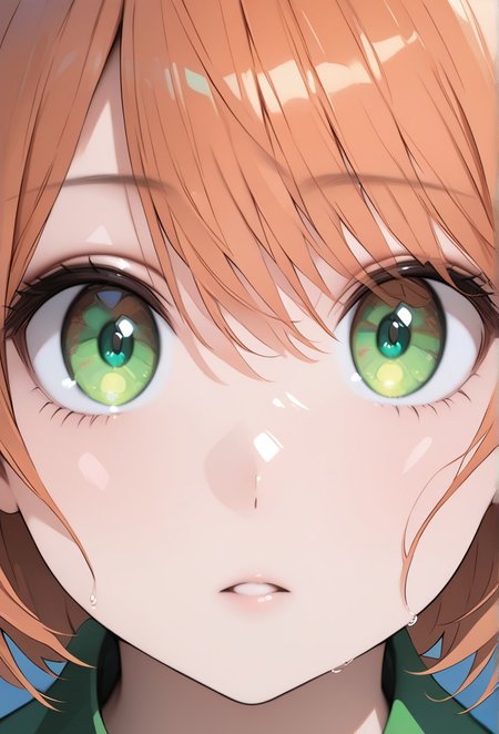 1girl, solo, facing viewer, detail1eye, desaturated, noise, blur, low contrast, wet, shiny skin, shiny, , , (gwen tennyson (/Ben10)/,(ultra HD quality details), bright orange hair, short hair, (green eyes):1.3), zPDXL3,SimplePositiveXLv2, masterpiece, detailed face, action shot, perfect eyes, detailed eyes, realistic eyes, solo, high resolution, ultra-detailed, 4K, perfection, chest exposed, highest quality, dynamic pose, perfect anatomy, lean, masterpiece, best quality, high res, illustration, extremely detailed, 8k, wallpaper