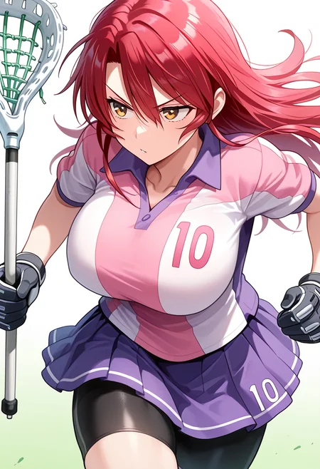 Akagi Aya - 赤城 綾 - Jyoshi Luck! - Girls Lacrosse Club - Joshi Luck! - じょしラク! (by Distance)