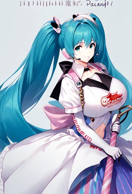 score_9, score_8_up, score_7_up, score_6_up, score_5_up, score_4_up, source_anime, solo, 1girl, 
racingmiku, jjj, huge breasts, 
masterpiece, best quality, very aesthetic, absurdres,