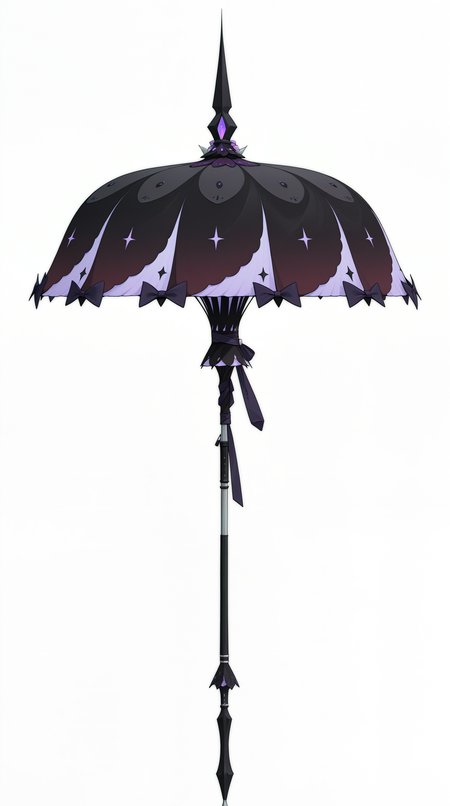 masterpiece, best quality, simple background, white background, amazing quality, very aesthetic, absurdres, best quality, 4k, upscale,    Vivian_zzz, black umbrella, no humans,  <lora:Vivian_ZZZILLUS:1>