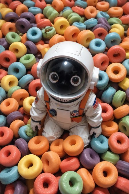 milk sea,(Fisheye View:1.4), (Aerial View:1.4),
miniature photography,no face,
mini astronaut sitting on food,
score_9, score_8_up, score_7_up, score_6_up,  
<lora:swimming_in_cereal:0.8>hud_cere4l_sw1m,
<lora:sdxl_lightning_8step_lora:1> ,dof,