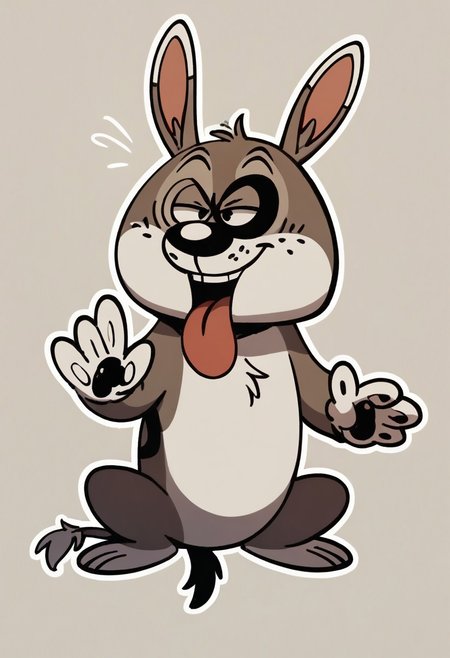 (score_9 | score_8_up | score_7_up) ((masterpiece:1))(best quality,very high quality,ultra detailed:1.2) (2D,cartoon style,anime style)(Smooth:2)(clean blurring) (four fingers on each hand,one thumb on each hand:1), solo, charles, dog, black spot on left eye, white fur, paw, dog paws, donkey dog hybrid, Full Donkey, half donkey, donkey head, donkey ears, donkey tail,