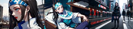highly insanely detailed, masterpiece, top quality, best quality, highres, 4k, 8k, RAW photo, (very aesthetic, beautiful and aesthetic), 
__lazy-wildcards/cosplay-char/ShinMegamiTensei/beth/prompts__, 
<lora:zs_Beth:0.7>, 
(1girl:1.3), 1other, 
__lazy-wildcards/dataset/background__,âââ