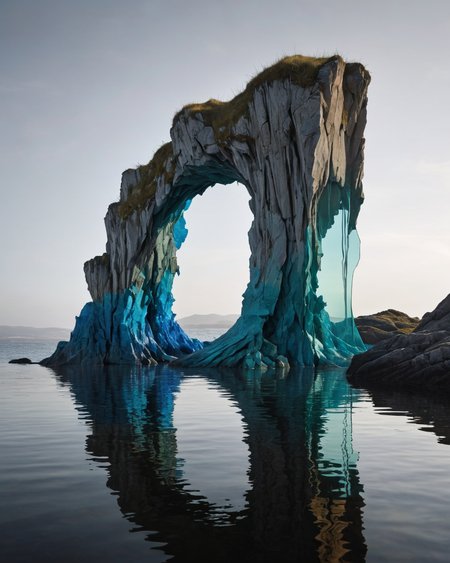 Fang hair tucking, water, reflections, transparency, sculptural, vivid color, The Shattering Isles, Hervé Guibert,  tenebrism, <lora:add-detail-xl:1>, <lora:xl_more_art-full_v1:0.8>