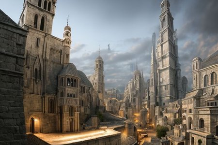 (masterpiece:1.2), (best quality,:1.2), 8k, HDR, ultra detailed, ((photorealistic)), professional light, cinematic lighting, fashion photography, ambient lighting, atmospheric effects, Numenor, a big medieval fantasy city, <lora:Numenor-10:1>, epiCPhoto