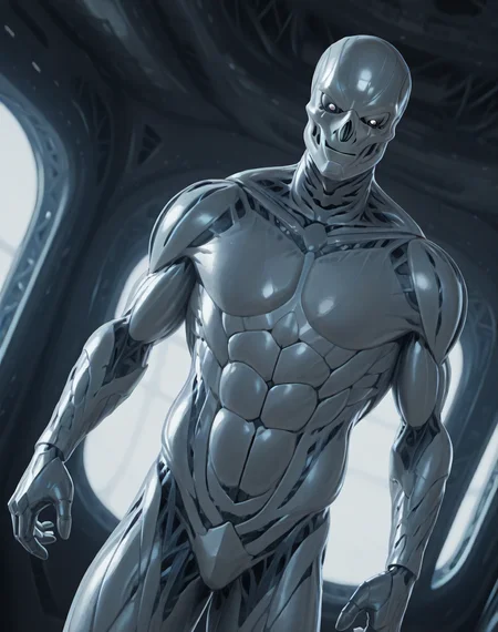 <lora:T_3000_(Terminator)_(Illustrious)_(AD):1.5> T 3000, muscular, robot, 
((
interior, science fiction, 
dutch angle, dynamic action, male focus, solo, fully armored, villain, sexy male physique, solo, powerful, superiority, hyper muscular, 
)),
BREAK: very awe, aesthetically pleasing, masterpiece, best quality, amazing quality, very aesthetic, depth of field, absurd details, depth of field, atmospheric rendering, natural shading, soft shading, 
BREAK: lazympos, lazypos (3),