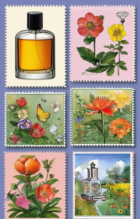 style of stamps [SDXL] 385