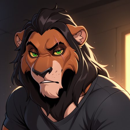 masterpiece, best quality, amazing quality, solo, 1boy, ScarLK, scar across eye, Yellow sclera, green eyes, bara, shirt, close up