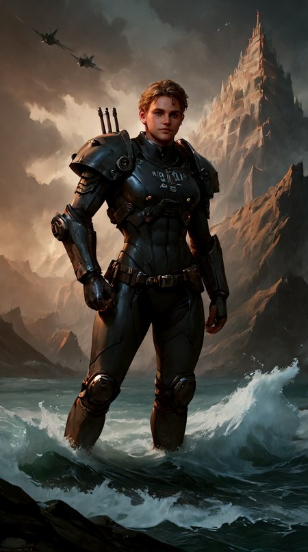 masterpiece,best quality, score_9, score_8_up, score_8, score_7_up, score_7, realistic, photorealistic ,source_photo, source_real, ocean, gigantic waves, foaming water, thunder, dark clouds, massive storm, tsunami, chaos, turmoil, in the style of Michael Whelan, breaching surface <lora:fallout_sdxl_lora:1> fallout, falloutart <lora:add-detail-xl:1> <lora:detailed_notrigger:1>