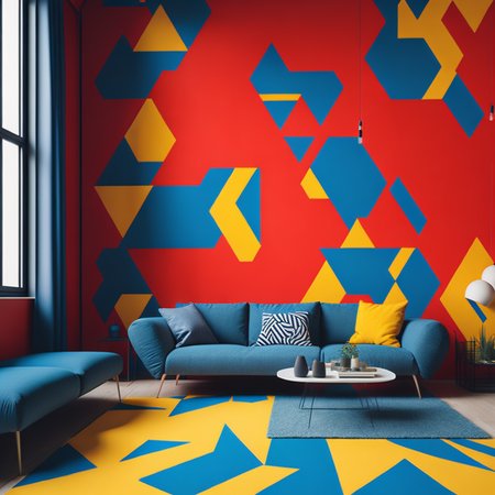 Geometric style interior design