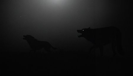<lora:BWGH625600:0.9> (dark night, cinematic black and white:1.2), (wolves, [the baying of the hounds : Diabolical beasts and roaming the forest:0.5]:1.2), ([running wolves : luminous glowing wolf eyes in the darkness:0.5]:1.3), (snarling sharp teeth:1.1), atmospheric fog
BREAK haunting, dramatic, ornate, detailed, (sharp focus:1.1) [by Fuseli : by Sydney Parkinson:0.5]