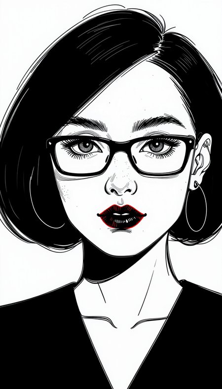 ZIT - Graphic Ink Editorial Portrait
