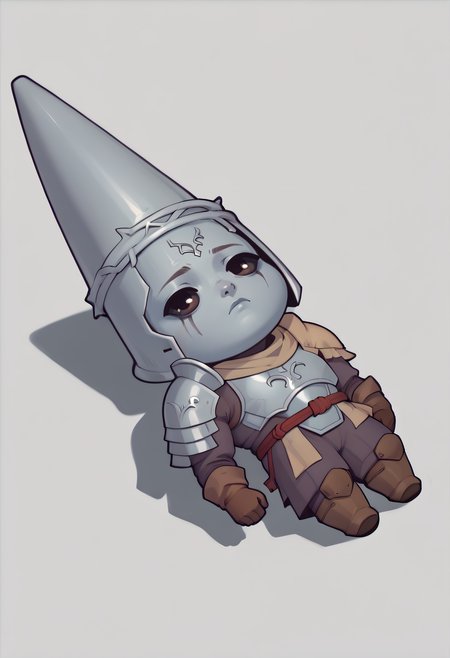 score_9, score_8_up, score_7_up, score_6_up BREAK QiqiFallen, lying, on back, chibi,  penitent one,faceless,helmet, armor, shoulder armor, brown gloves,boots <lora:QiqiFallen_XLPD:1.2> <lora:sppenitentOneXLPony:0.8>