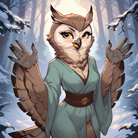 Owl,girl
