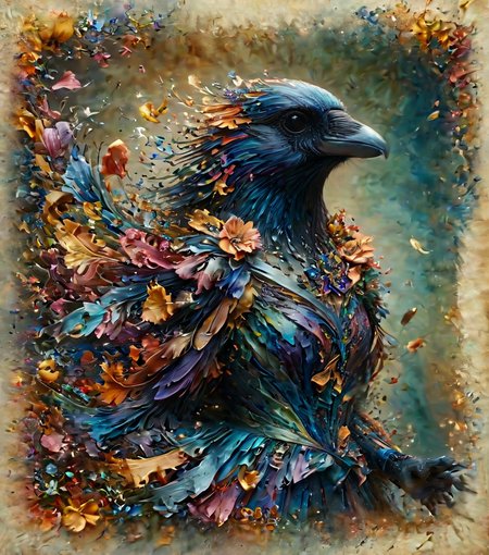 cinematic still novuschroma06 style, Corvidfolk, dancer, beautiful with flowers, dancing, looking at viewer, ral-drptpl, ral-dissolve, damagedphoto, vignette, border, tape, corners, edges . emotional, harmonious, vignette, 4k epic detailed, shot on kodak, 35mm photo, sharp focus, high budget, cinemascope, moody, epic, gorgeous, film grain, grainy, novuschroma06 style, Corvidfolk, dancer, beautiful with flowers, dancing, looking at viewer, ral-drptpl, ral-dissolve, damagedphoto, vignette, border, tape, corners, edges, shiny, polished, vibrant, unique, elegant, intricate, detailed, colorful, illuminated, sharp, incredible detail