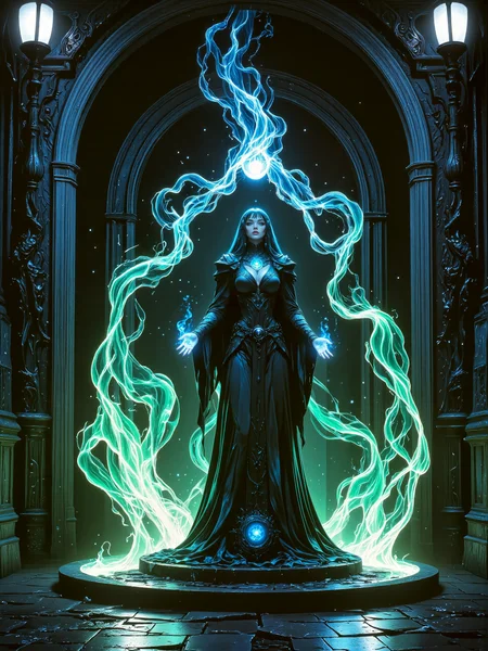 masterwork fantasy portrait painting of a stunningly beautiful sorceress, hyper-realistic, photo-realistic, ultra detailed, intricate, high resolution, uhd, 8k, 4k, epic, highly aesthetic, otherworldly scenery, magic vapors, eldritch magic, dramatic, accurate, at night, dim lighting, creatures that donât belong to dreams but to nightmares, of unspeakable ones, the heirs, tiled streets and black doorways, images of death and infinite decay, imprisoned as their non-human slaves, i can only hear the cries of their abject procession, the incandescent light of the torches, the strange sound through that star-specked darkness, terrified, abandoned to my fate, i fear the crawling chaos' gaze, shattered reality, floating objects, dark tower, lovecraftian, cthulhu mythos, ovg, arsmoviestill, 80s fantasy movie still, r3alisticf, <lora:style-skooldaze_fantasy-v2.5-flux-by_skylar1023:0.84> <lora:style-80s_fantasy_movie-v3-flux-by_arsmachina:0.84> <lora:style-mythic_fantasy-realistic-flux-by_velvets:0.84>