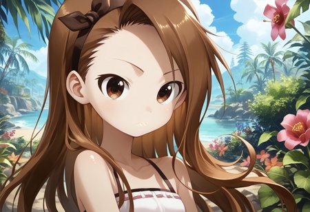 score_9, score_8_up, score_7_up, detailed background, shiny skin, posing, rating safe, 
<lora:yamamoto.pony:1>,
yamamoto,
iori,