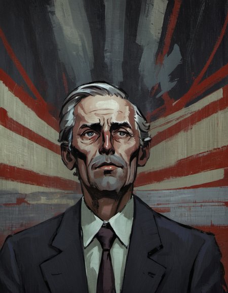surreal painting of American propaganda, dark theme, abstract painting background,  <lora:DiscoDeliriumXL-v1.2:1>