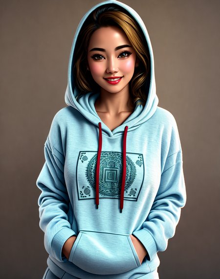Masterpiece, absurdres,award winning photo, extremely detailed, amazing, fine detail, extremely detailed eyes and face, by lee jeffries nikon d850 film stock photograph 4 kodak portra 400 camera f1.6 lens rich colors hyper realistic lifelike texture dramatic lighting unrealengine trending on artstation cinestill 800 tungsten, beautiful blonde woman , slim, tiny waist, smiling, excited

<lora:HoodiesLoCon:0.675>,hoodie, a woman posing for a picture , chinese style, intricate design, intricate pattern and embroidery, wearing hoodie,