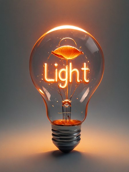 Light text logo in the filament of a LIGHT BULB, burning orange, GRADIENT BACKGROUND bright colors, high contrast, highly detailed, sharp focus, digital painting, 3D, illustration, trending on ArtStation, dark background <lora:add-detail-xl:1> <lora:MJ52:0.5> <lora:Harrlogos_v1.1:1.5>