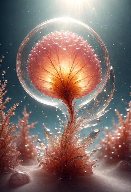 An abstract shape, amazingly fluid, made of glass, detailed, 3d fractals, light particles, water drops, shimmering light, surreal, ink, smooth, shimmering, glow, cinematice contrast, Glow, 
16k