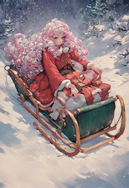gifts in sleigh, <lora:InCase-LyCoris-V4:1> <lora:Incase [MockAi - v1.0]:1> <lora:concept-expression_chart-v1:1> <lora:princess_xl_v2:1> <lora:more_details:1>, <lora:dare_cosplay_selfie:1>, <lora:Expressions_Helper:1>, <lora:Pony_QualityV4.0:1> <lora:sleigh_Illust_v1:1> sleigh, sitting
