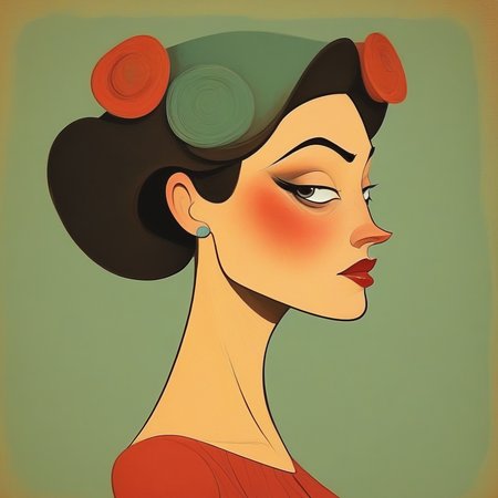 Cartoonish 2d illustration style