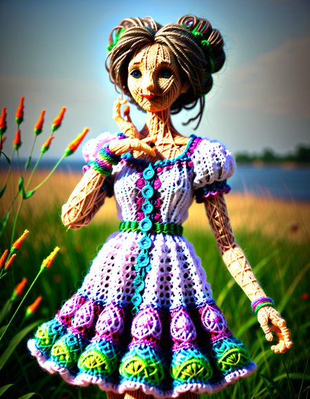 magicyarnlora, 1woman, portrait, summer dress
