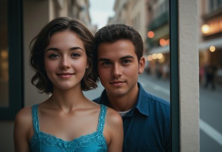 A heartfelt, ultra-detailed reunion between a 1boy and 1girl, both in their late 20s, seeing each other for the first time in years. The moment is filled with deep emotion—joy, nostalgia, and the weight of time.
The woman is petite, with dark short hair, a small waist, and pronounced curves, her expression glowing with happiness yet touched by the quiet wisdom of experience. The man, a bit taller with a slim frame, mirrors her emotions, his face revealing both delight and the burdens of his journey. Their professions remain a mystery, but their postures and subtle details hint at lives filled with responsibility.
Set against a softly blurred, atmospheric backdrop—perhaps a bustling city street, a quiet park, or a familiar café—the world fades behind them as they reconnect. Their gazes lock, emotions conveyed through delicate body language and nuanced facial expressions, capturing the beauty of a long-awaited reunion.
Cinematic lighting, ultra-realistic facial details, emotional storytelling, warm and intimate atmosphere, expressive eyes, natural pose, SFW.