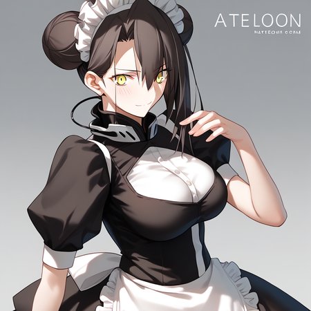 <lora:Takeuchi_Takashi_PonyXL_style_v01:1>
<lora:agent.pony:1>
score_9 , score_8_up , score_7_up , source_anime , 
masterpiece , best quality , ultra-detailed , 
BREAK
agent \(girls' frontline\), maid
1girl , woman , huge breasts , light smile , light blush , ((medusa (fate)):0.5)  , 
long black hair  , maid dress ,  
elegant