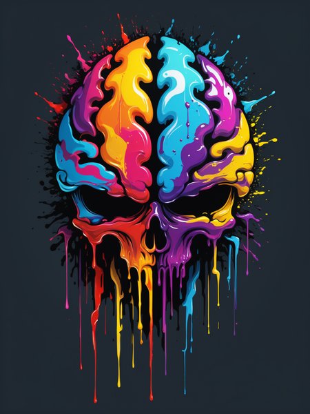 logo brain made of dripping paint
expressionist Darkfall Sandman, speed paint, digital ninja, glitch style, detailed, dynamic, raw, emotional, dynamic, distortion for emotional effect, vibrant, use of unusual colors, detailed
<lora:xl_more_art-full_v1:0.8>