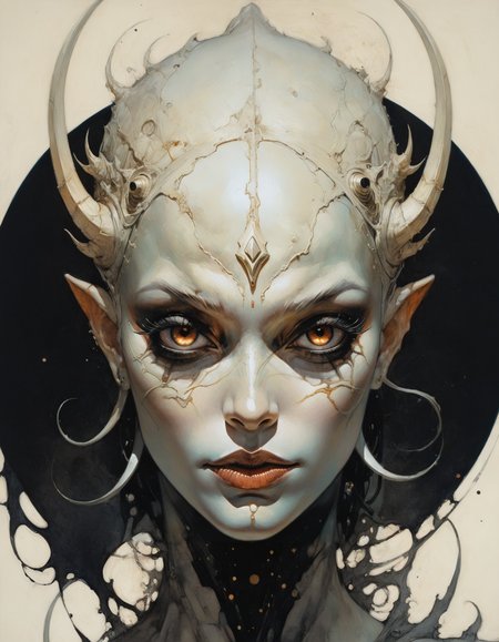 otherworldly astral monster, scifi, Greg Tocchini, bold lines, hyper detailed, (intricate details, masterpiece, best quality:1.4),  black and ivory hue
looking at viewer, dynamic pose
<lora:add-detail-xl:1> <lora:xl_more_art-full_v1:0.5>  <lora:NicolaSamori:0.5> in the style of nicola samori <lora:looking_at_viewer:2>