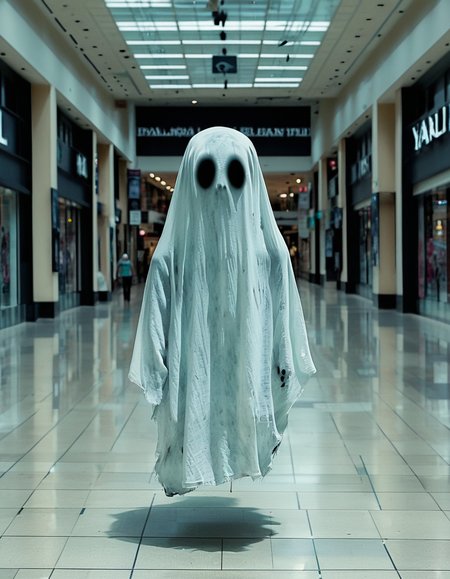 ghostlora, ghost in mall