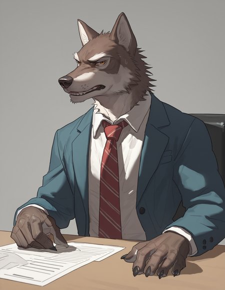 score_9,score_8_up,score_7_up,score_6_up,score_5_up,score_4_up,
solo,male,anthro,mature male,wolf,clothed,suit,shirt,necktie,
pngx,
,<lora:PNGX_Style_Pony:0.8>
