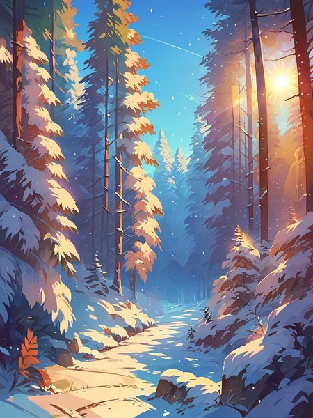 score_9, score_8_up, score_7_up, score_6_up, score_5_up,   <lora:snowXLP:1> no humans, outdoors, nature, scenery, snow, forest, tree, day, sun, sunlight, solo, sky