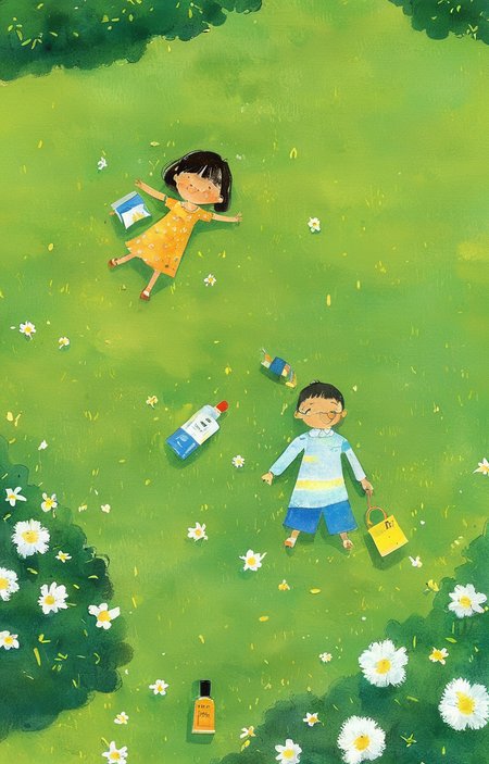masterpiece,best quality,<lora:tbh49-sdxl:0.9>,illustration, A bottle of perfume in garden