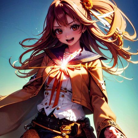 masterpiece, best quality, photorealistic, 3D, shiny_skin, shiny_hair, dynamic angle, beautiful detailed glow, HDR, Rembrandt lighting, colorful refraction, lens flare, bloom, film Reflection, chromatic aberration, light diffusion, public indecency, cowboy shot, deep meaning, physically-based rendering, bright, vibrant, intricate, 1girl,sisigami reona,<lora:sisigami reona:1.0>,  :d