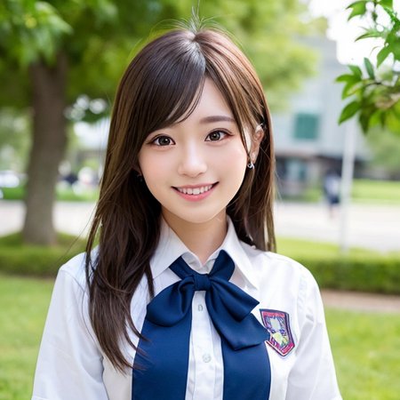 one teenage cute girl in AKB48 uniform, 
AKB48 Team TP, AKB48 uniform,
(masterpiece, best quality:1.2), ultra high res, (photorealistic:1.4), detailed skin, cinematic lighting,
friendly, intelligent, conversation engaging, happy,
kind, energetic, cheerful, creative, with sparkling eyes and a contagious smile, 
 <lora:taiwanDollLikeness_v10:0.25> <lora:japaneseDollLikeness_v10:0.25>