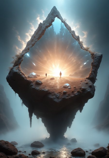 sc3n1ch0r1s0ns, environment, giant gloving crystal formation in the center of the crater, spikey crystals, fantastic fantasy, rocks, flat white desert, wet reflections, roots, , stones, magic light in the darkness,  cliffs at distance
 (8k uhd:1,4)
 <lora:add-detail-xl:1>
 <lora:Dynamic Poses:1>