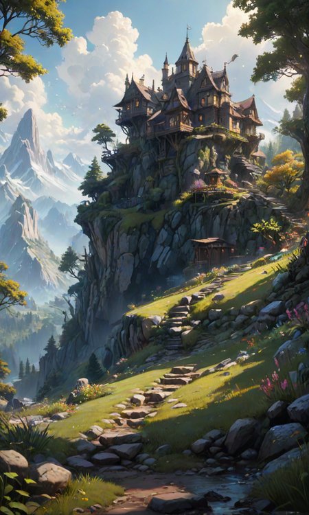 The randomness, by greg rutkowski and thomas kinkade, trending on artstation 4k. octane render very detailed. cinematic lighting. dynamic. realistic. epic scene. sharp image. close up shot. vivid color. ray tracing. ambient occlusion. unreal engine 5. very detailed. vivid. digital art. a beautiful landscape. wide <lora:Details:0.85> <lora:Fast:0.69>