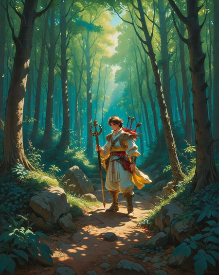 Renaissance style, Baroque, anime artwork Joaquin Sorolla (Mediterranean light), Ancient beech forest with emerald undergrowth, group warrior, hayrick with wooden pitchfork,weasel investigating burrow.,
<lora:Wild_Anime_2025:0.7>,
<lora:风格:0.7> style2,
<lora:extremely_detailed:0.7> extremely detailed ,
<lora:aidmaImageUpgraderSDXL-v0.3:0.5> aidmaImageUpgrader,
<lora:add-detail-xl:0.7>,
<lora:HyperdetailedColoredPencilIl:0.3>  ArsMJStyle, Colored pencil hyperdetailed realism, . anime style, key visual, vibrant, studio anime,  highly detailed, Fantasy painting art style, imaginative, dynamic composition, professional-grade execution, creates immersive world and landscape, painterly, epic, magical, dramatic, exuberant, grandeur, baroque art, oil painting art style from Renaissance period, masterful composition, Renaissance mood, renaissance oil painting, brush strokes, Realistic, perspective, light and shadow, religious or mythological themes, highly detailed