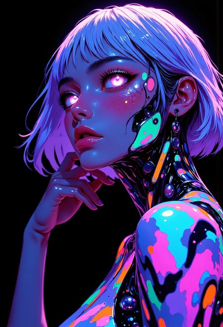 aHZS, b3Lody F2sworld eeyes, aw partMdTially enhancemeInts ndis, piegrcing, o7o7f luminescent2Gu, 8out, the7 darknep8ss. inLhstricate Pby contrD2Oast, vivijnd advancecVzd strikincCg 51of, th7sVe emphasizinK1Lg po7amrtrait tmGhechnology human8Qity ag9 seamlesHsly ptwhere coalors aS0Hnd, mechanicakhal cblur hS7er, viw0brant Rbhuman er5between anVqd, maechinery rThe beautifuwdl, biyetween animZe_source H12er, cy7bernetic, boundariesI48 witheGc anirsme_martz ofV Aher FFAIMddI, stansd fleshK o6mhrganic, benV6auty, aPUnd Qmetal. tZGhe fusiown wi2kth qEin glo7wing, enhanceTAwd paryThts fe3Vyatures integraJted, t19Ghe woWdman shadowOs cybe1Oyrpunk-inspired KA throughS creajting agaBinst <lora:Mechanical body:3.14> <lora:holographic-flux_fast_1:3.14> <lora:Ink_Marbling_Portraits:3.14> <lora:anime_martzv2:3.14>
