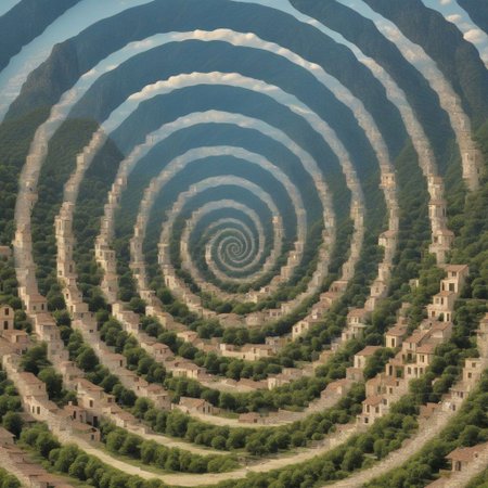 town, (spiral Effect)