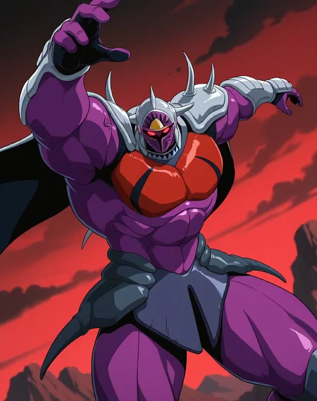 <lora:Lanacuras_(Shinzo)_(Illustrious)_(AD):1> Lanacuras, muscular, Shinzo, 
exterior, vivid anime dark sky with black clouds, mountains, nature, end of the world background, red and green clouds in the sky, fighting, 
dynamic action, dutch angle, cowboy shot, detailed face, detailed eyes, glowing red eyes, 
hyper muscular, end boss, large wide rounded protruding pecs, bulging muscles, large rounded muscular shoulders, large biceps, large thighs, abs, red pecs, perfect hands, peak physical conditioning, pinnacle of manly perfection, perfect physique, veiny muscles, commanding oppressive presence, 
BREAK: very awe, aesthetically pleasing, masterpiece, best quality, amazing quality, very aesthetic, perfect depth of field shot, 
BREAK: lazympos, lazypos (2),