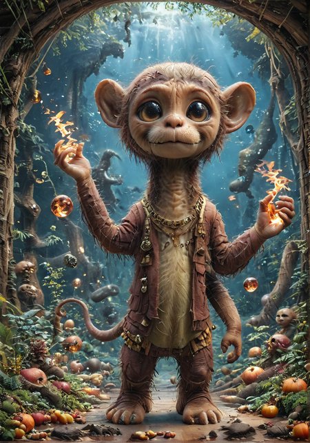 anthropomorphized [chimpanzee|human baby|sphynx cat], dynamic pose, dynamic angle, three fingers, three toes, ""<lora:zhibi:1>, zhibi,  <lora:add-detail-xl:0.7>, <lora:XSfenlie:0.7>, fenliexl, mixed media, surrealism, <lora:The_Lost_Snoos:1>, <lora:Surreal_World_v2:0.5>, SurrealWorld, <lora:Illustration_Insanity:0.5>,  <lora:bestiarum:1>, bestiarum, bxsr,  <lora:20240306-1709679998181:1>, Dolls,  <lora:x-ray style:0.5> x-ray style,  <lora:TQ_-_Botanical_Backdrops_XL:1>, <lora:EnvyDynamicPoseXL01:1>