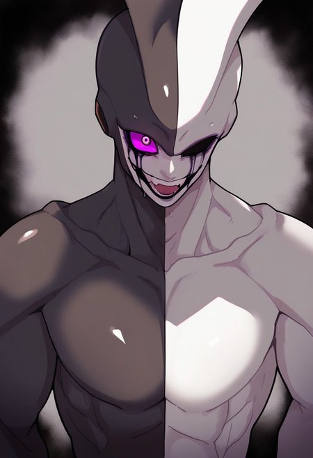 masterpiece, best quality, very aesthetic, high resolution, ultra-detailed, absurdres, newest, extremely detailed eyes, beautiful, perfect lighting, hi res, amazing quality, InHUMN_ST, monster girl, guro, horror, upper body, bacterial, runny makeup, colored sclera, artificial eye, colored skin, perfect, sharp, masterpiece, detailed, high resolution, best quality, (masterpiece, best quality, absurdres, beautiful and aesthetic, detailed:1.1), intricate detail, crazy smile, Goth girl, symmetrical, profile picture, trending, twitter,